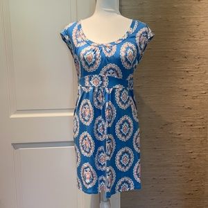 Boden paisley blue dress